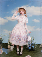 Iris Clock Lolita Flutter-Sleeve OP and Embroidered Lapel JSK Collection - image 6