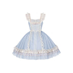 Island Diary - Short and Long Sweet Lolita JSK Dress & Sets — Short JSK / S / Blue