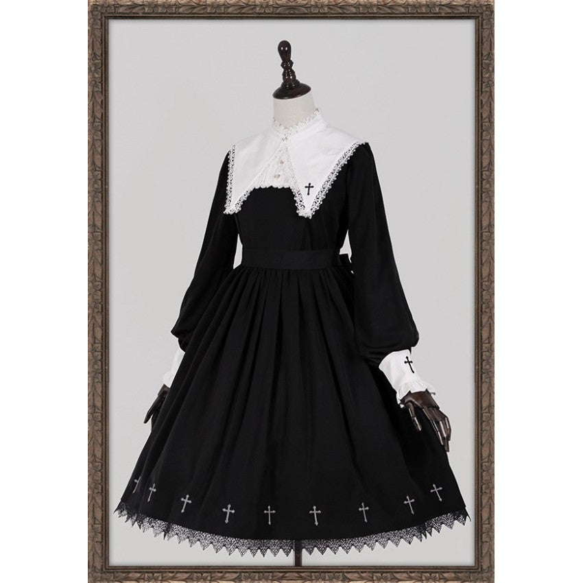 Nameless Poem Embroidered Gothic Lolita OP - image 1