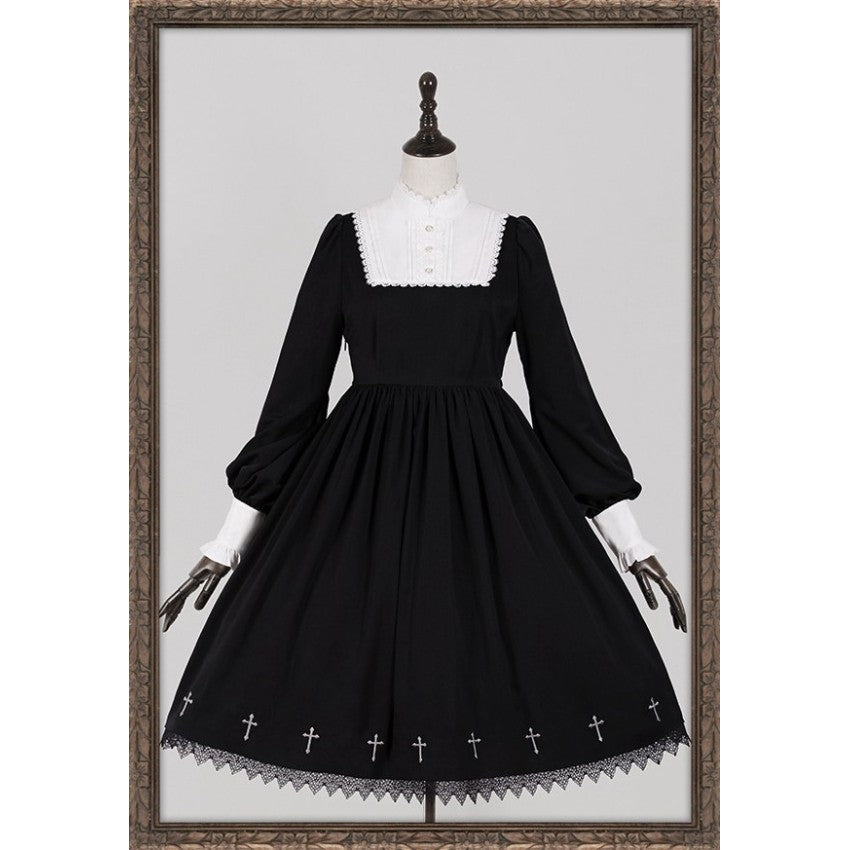 Nameless Poem Embroidered Gothic Lolita OP - image 7