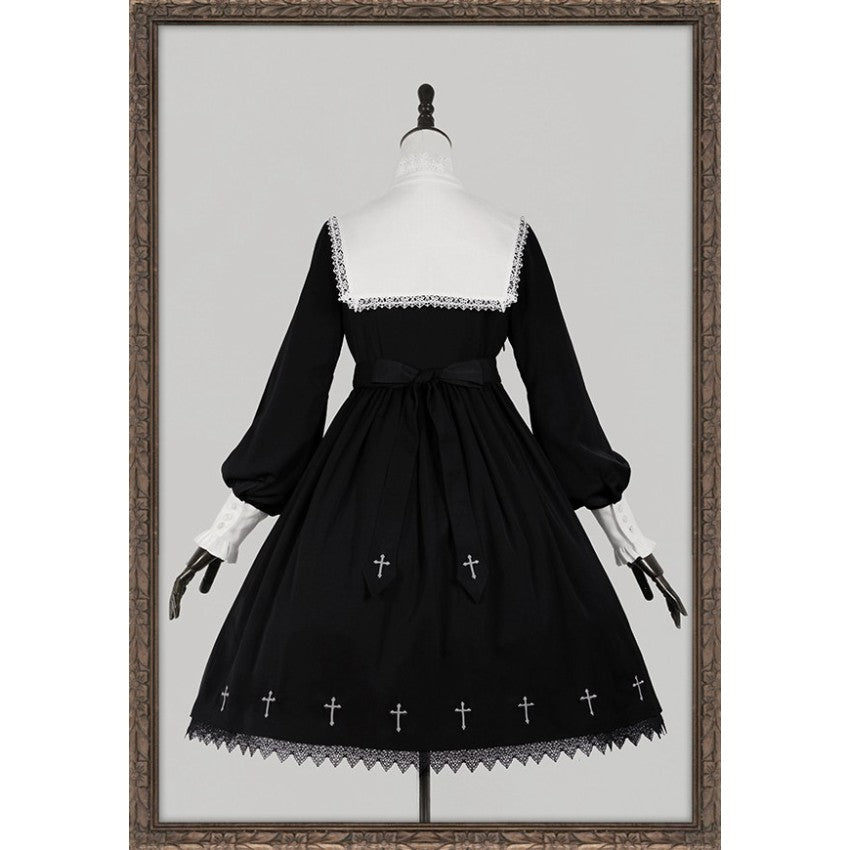 Nameless Poem Embroidered Gothic Lolita OP - image 14