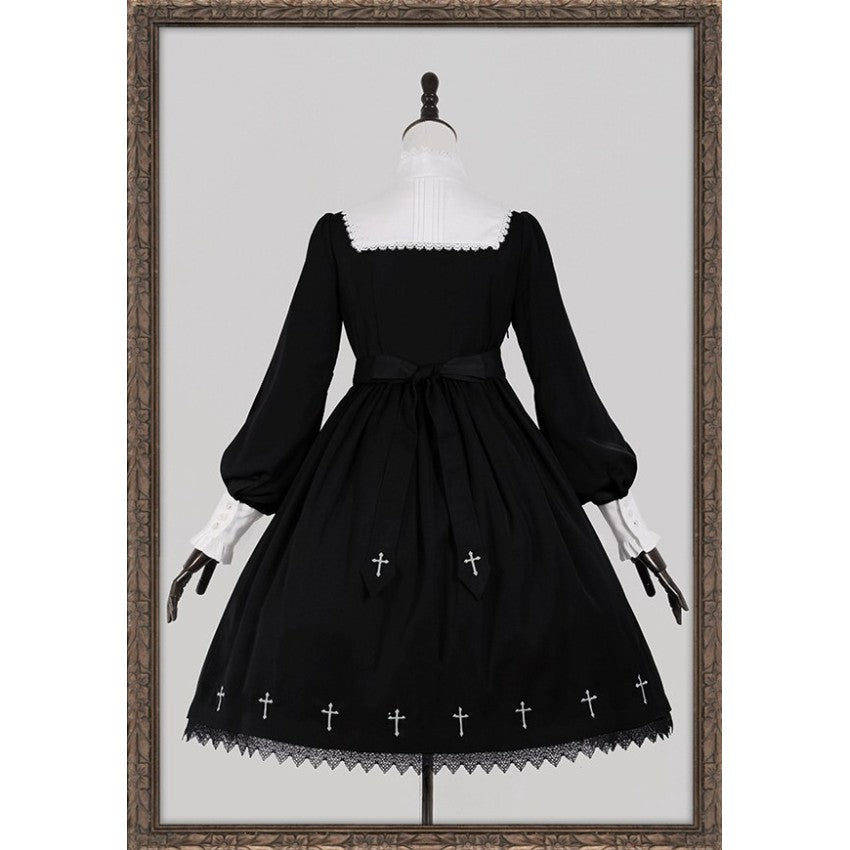 Nameless Poem Embroidered Gothic Lolita OP - image 17