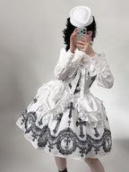 Lace Cross - White Gothic Lolita JSK, Top and Accessories - image 6