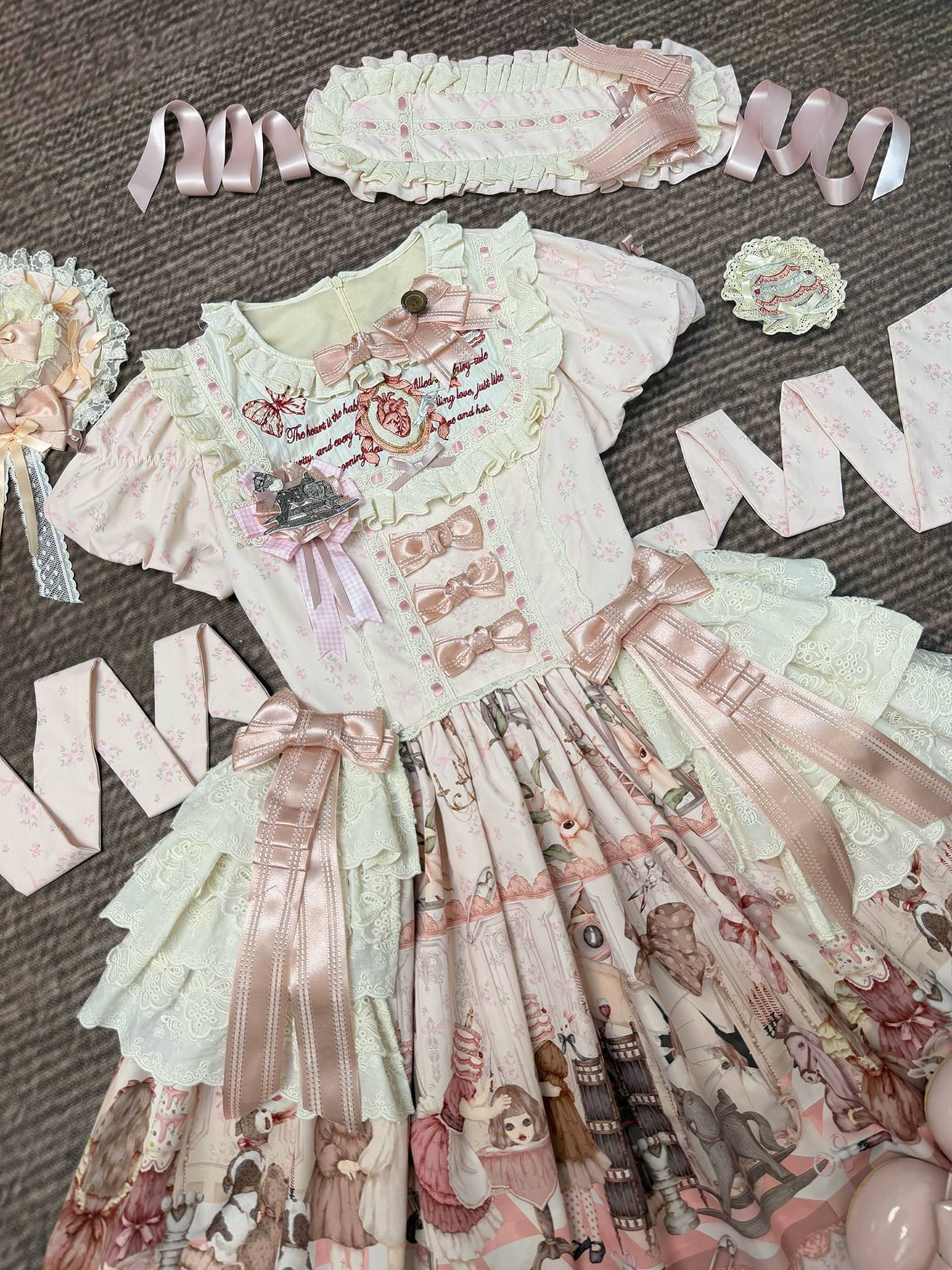 Mime Sweet Lolita OP and JSK Dress Set - image 2