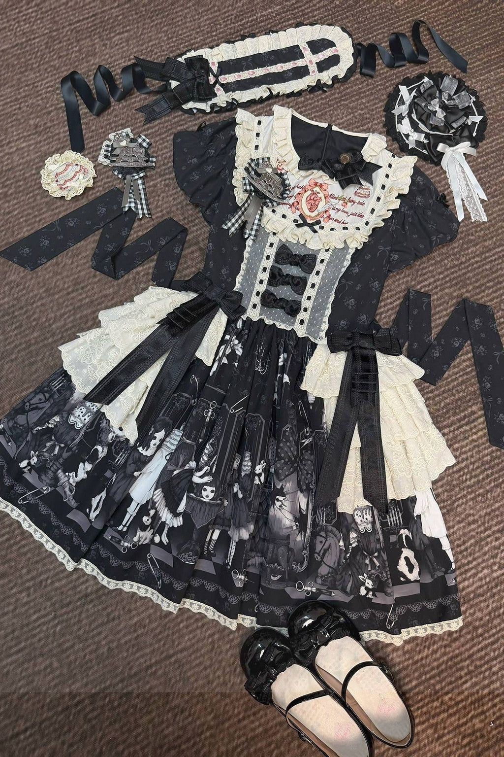 Mime Sweet Lolita OP and JSK Dress Set - image 1