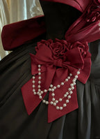 Treasure Chest Rose Lolita Red Dress - image 5