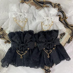 Double Layer Lace Cuffs Elegant Lolita Gloves cover