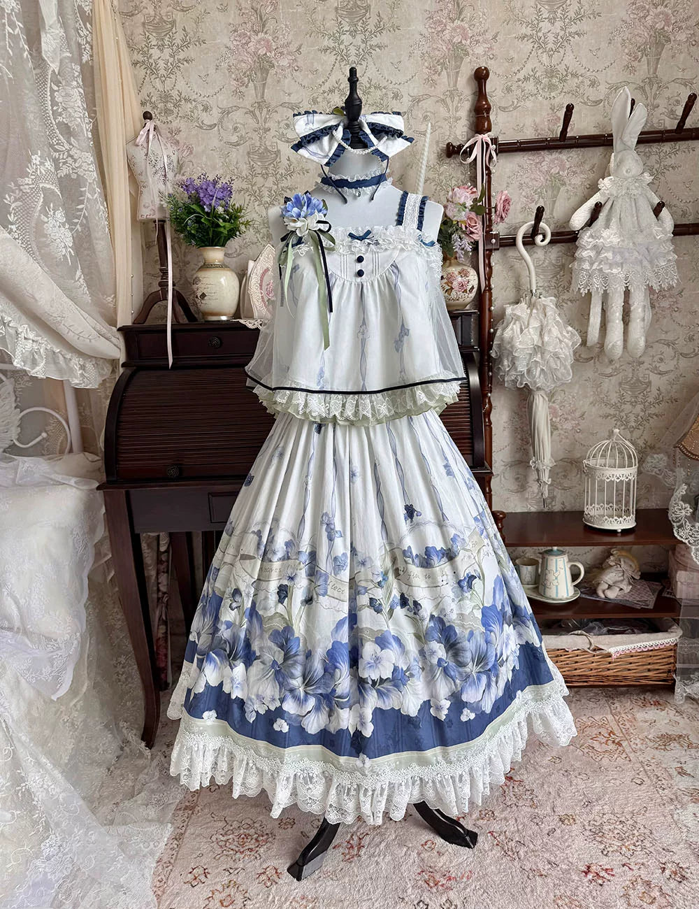 Blue Kite Lolita OP, JSK, Two-Piece Set and Accessories Series - image 10