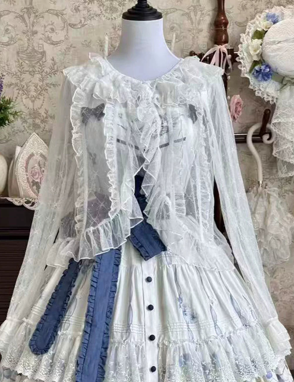 Blue Kite Lolita OP, JSK, Two-Piece Set and Accessories Series - image 11