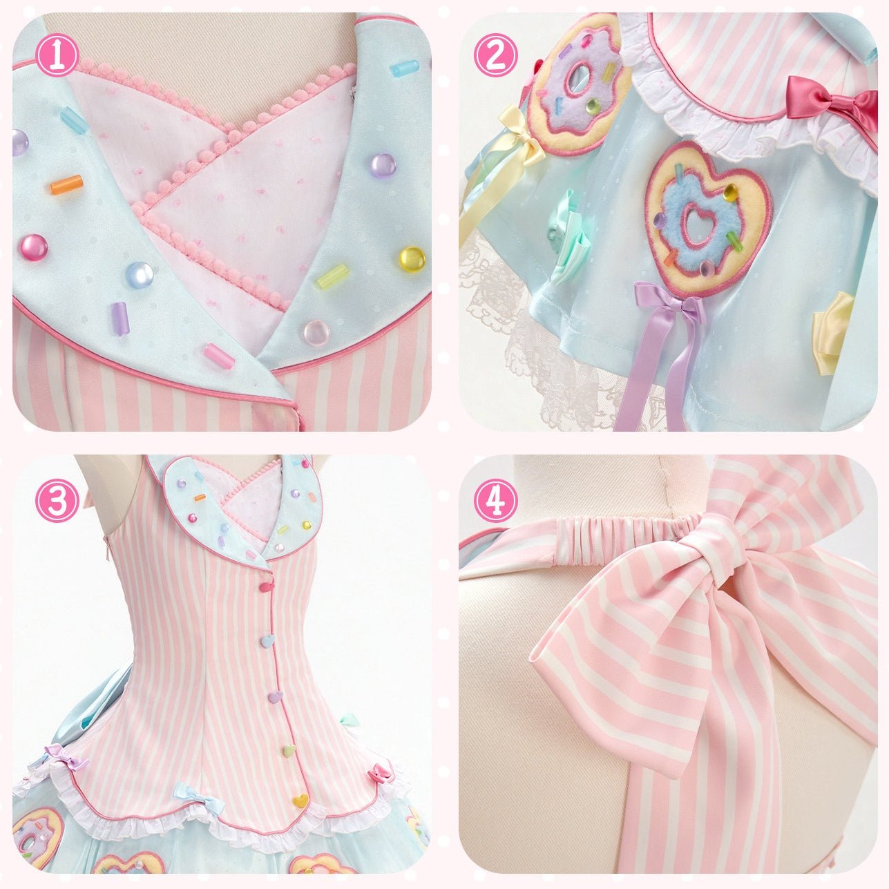 Miss Donut - Sweet Lolita JSK Dress and Accessories - image 5