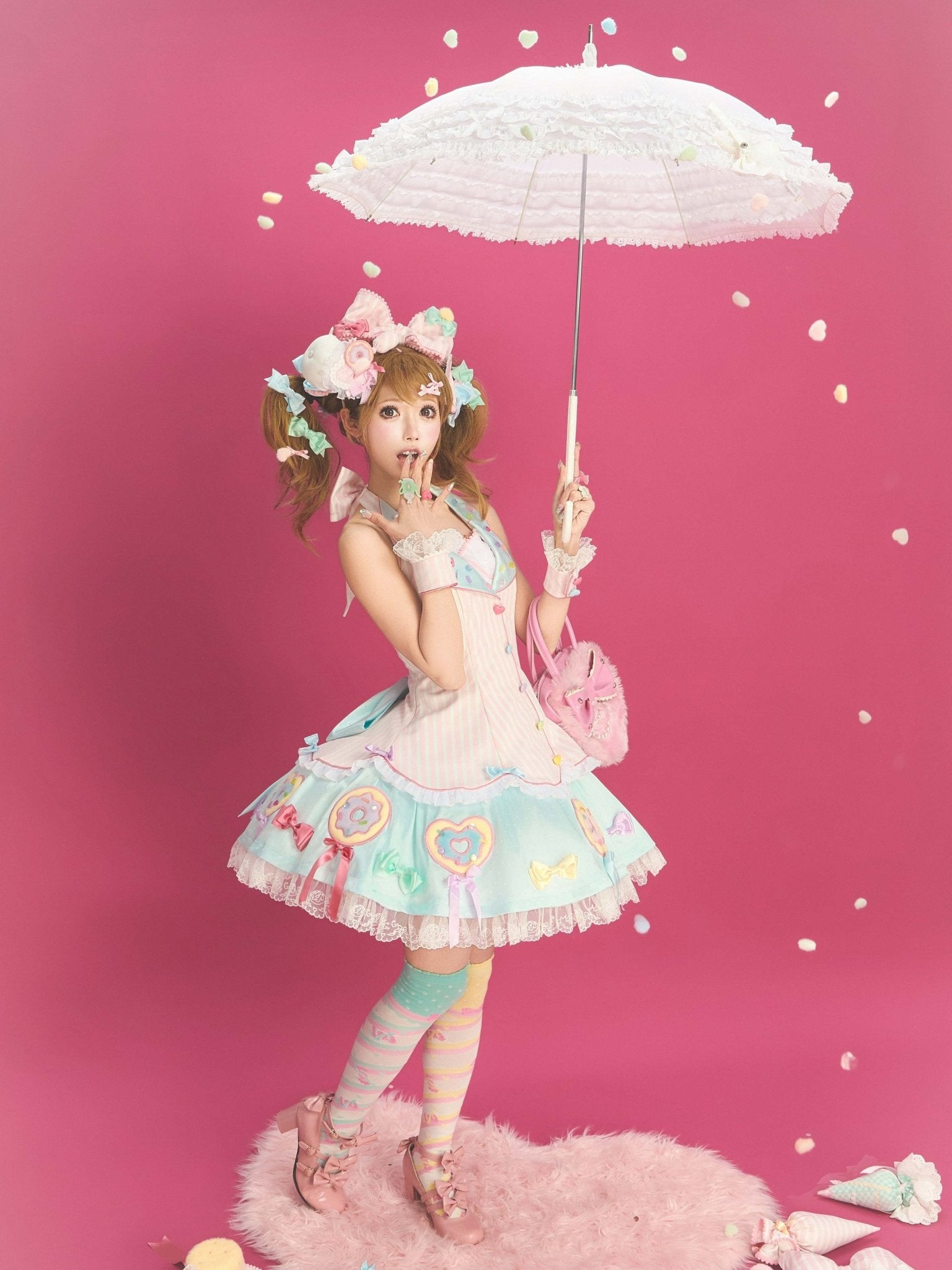 Miss Donut - Sweet Lolita JSK Dress and Accessories - image 14