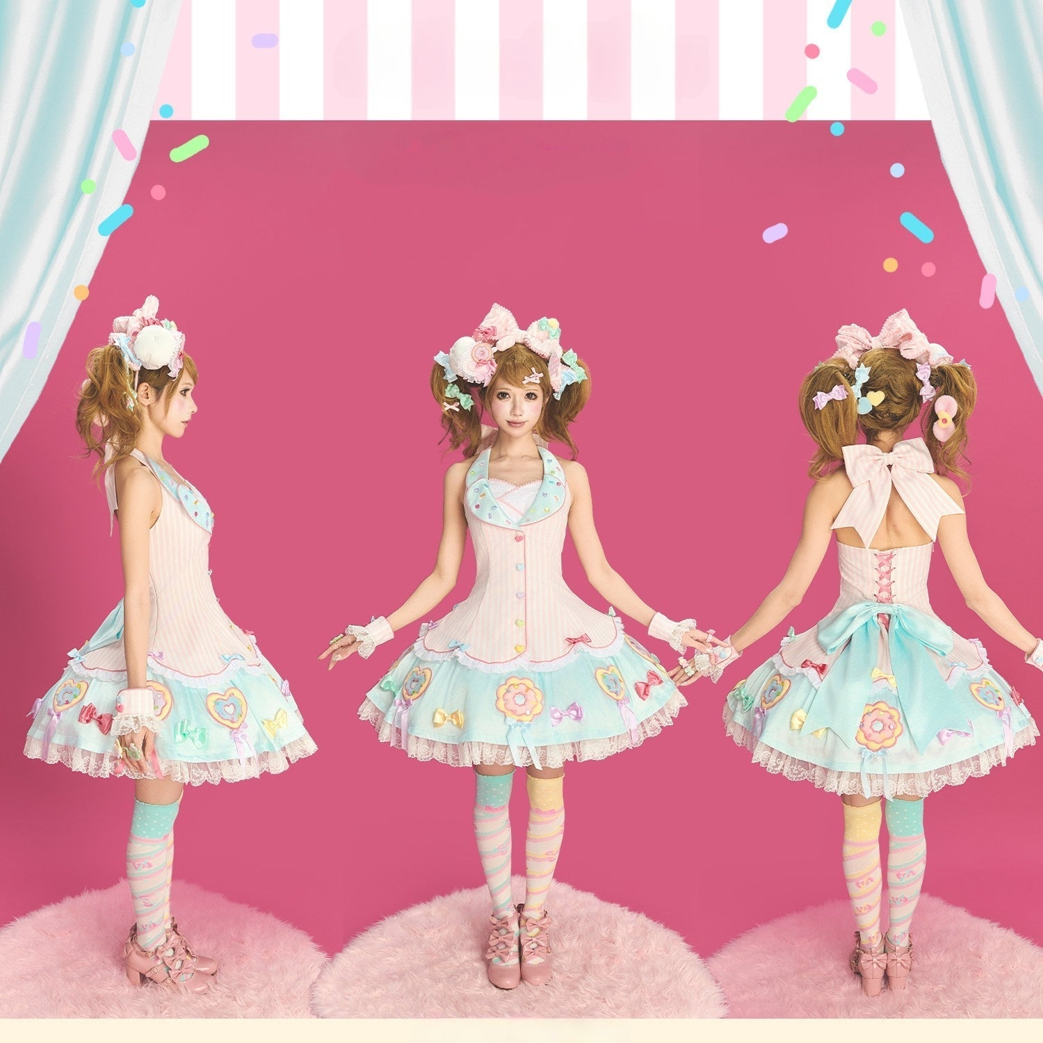 Miss Donut - Sweet Lolita JSK Dress and Accessories - image 2