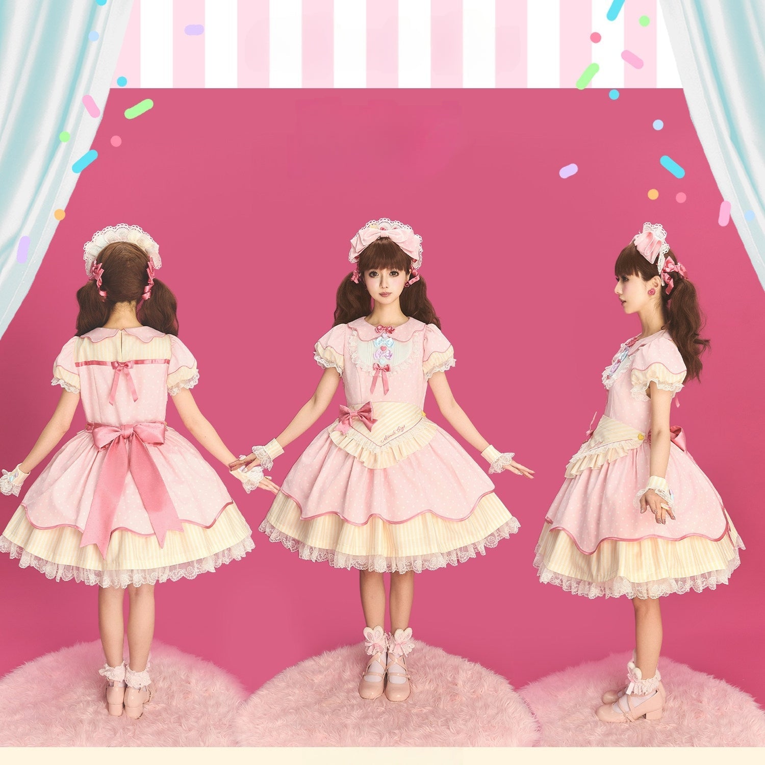 Miss Donut - Sweet Lolita OP Dress and Accessories - image 2