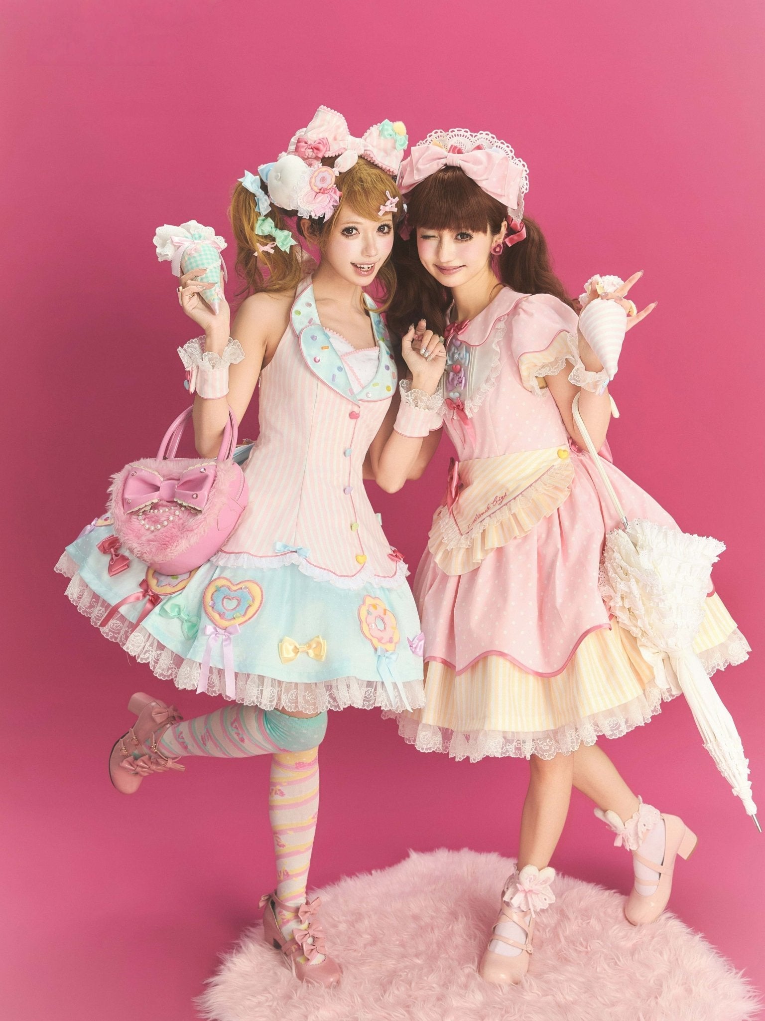 Miss Donut - Sweet Lolita OP Dress and Accessories - image 8