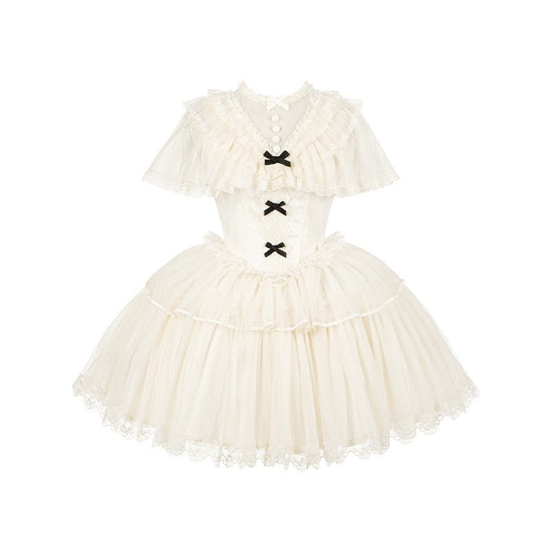 Misty Mountain Rendezvous - Short and Long Classic Lolita OP Dress & Sets — Short OP / S