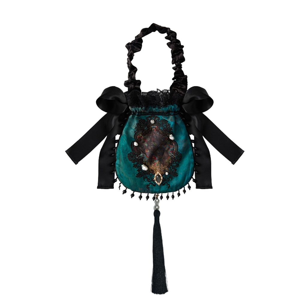 Misty New Dawn Peacock Blue Classic Lolita Long JSK Tea Party Set - image 18