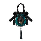 Misty New Dawn Peacock Blue Classic Lolita Long JSK Tea Party Set - image 18