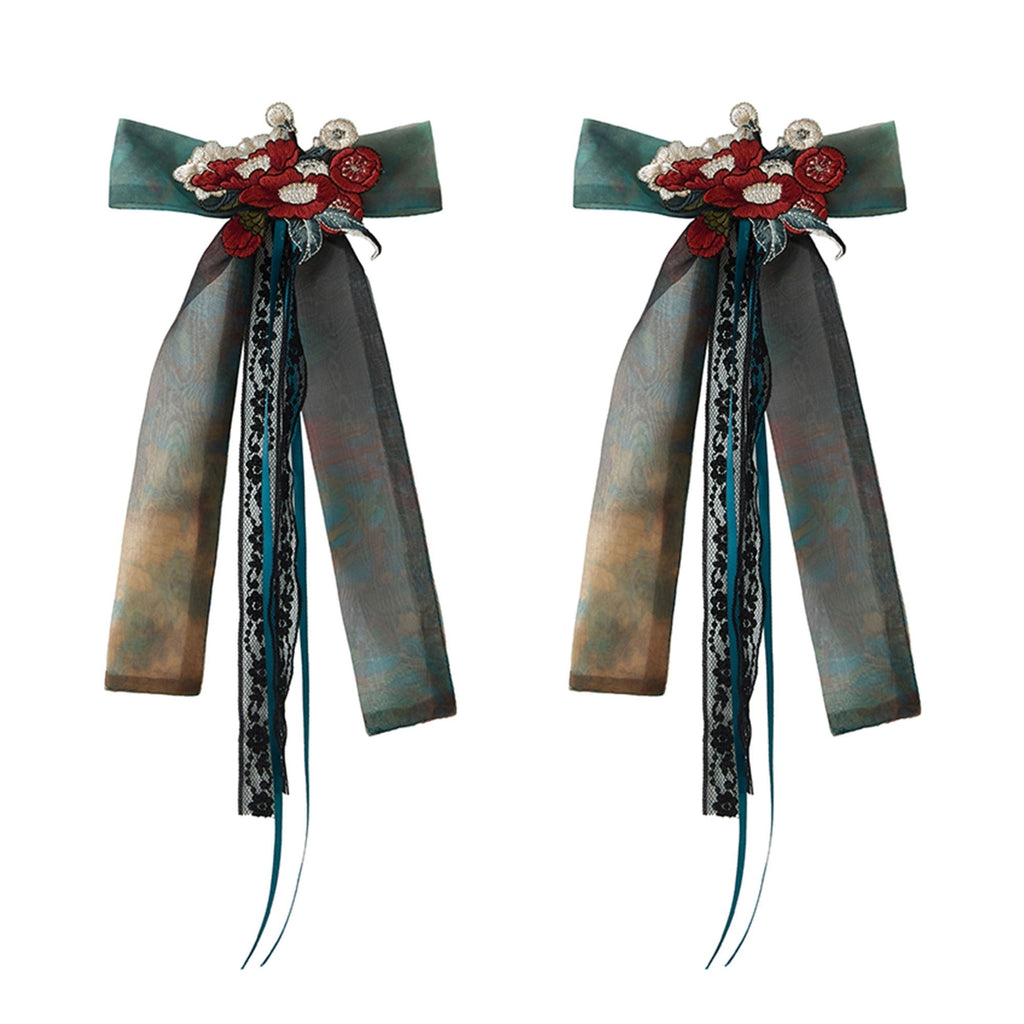 Misty New Dawn Peacock Blue Classic Lolita Long JSK Tea Party Set - image 17