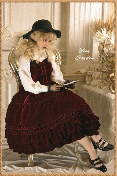 Garden Dance 2.0 - Elegant Lolita JSK Dress, Side Lace-Up - image 3