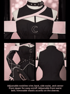 Moon Hidden Magical Girl Pink Top, Skirt and Leg Cover Set - image 10