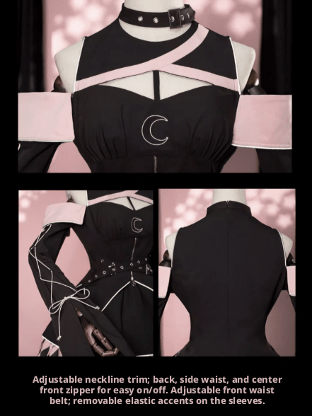 Moon Hidden Magical Girl Pink Top, Skirt and Leg Cover Set - image 10