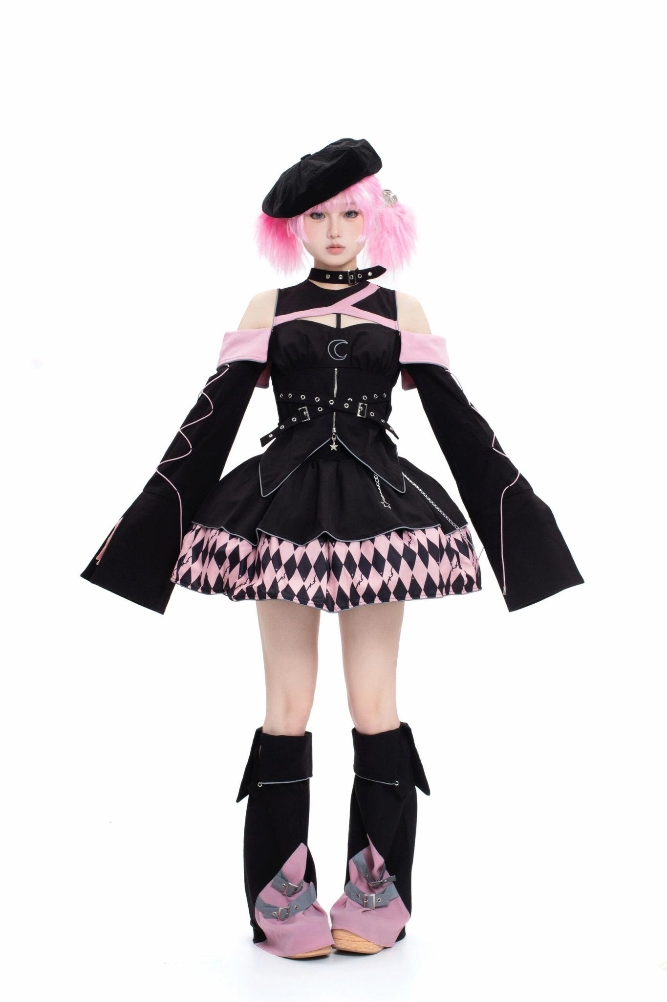 Moon Hidden Magical Girl Pink Top, Skirt and Leg Cover Set - image 4