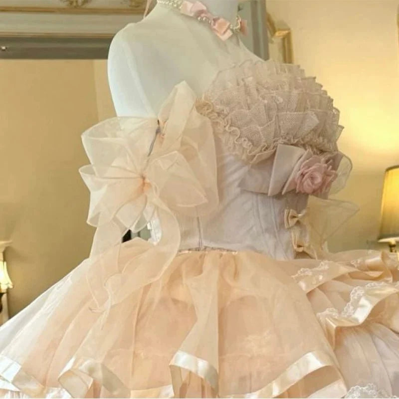 Mousse Love Song Short Ballet Bridal Lolita JSK and Accessories - image 20