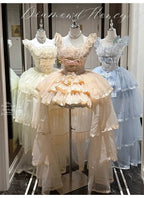 Mousse Love Song Short Ballet Bridal Lolita JSK and Accessories - image 2