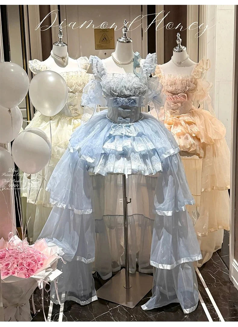 Mousse Love Song Short Ballet Bridal Lolita JSK and Accessories - image 16