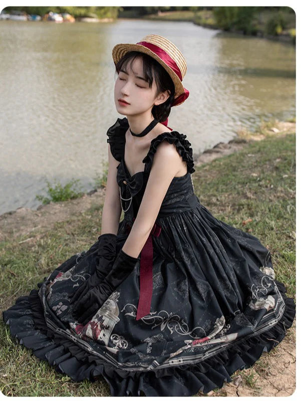 With PUJI Nightingale and Rose Gothic Lolita JSK - image 5
