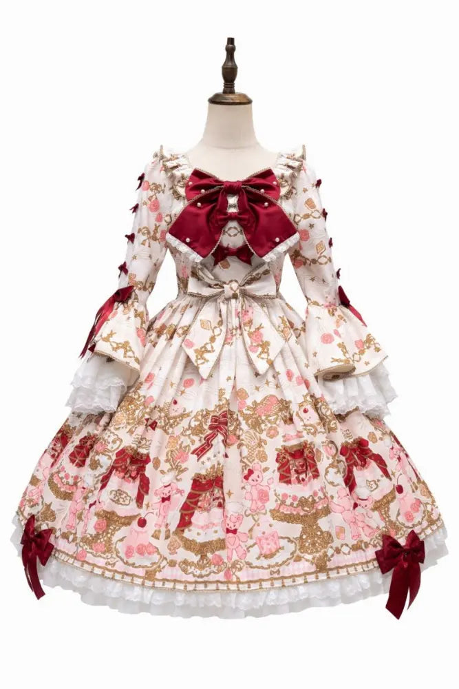 Sugar Festival Retro-Print Lolita OP - image 21