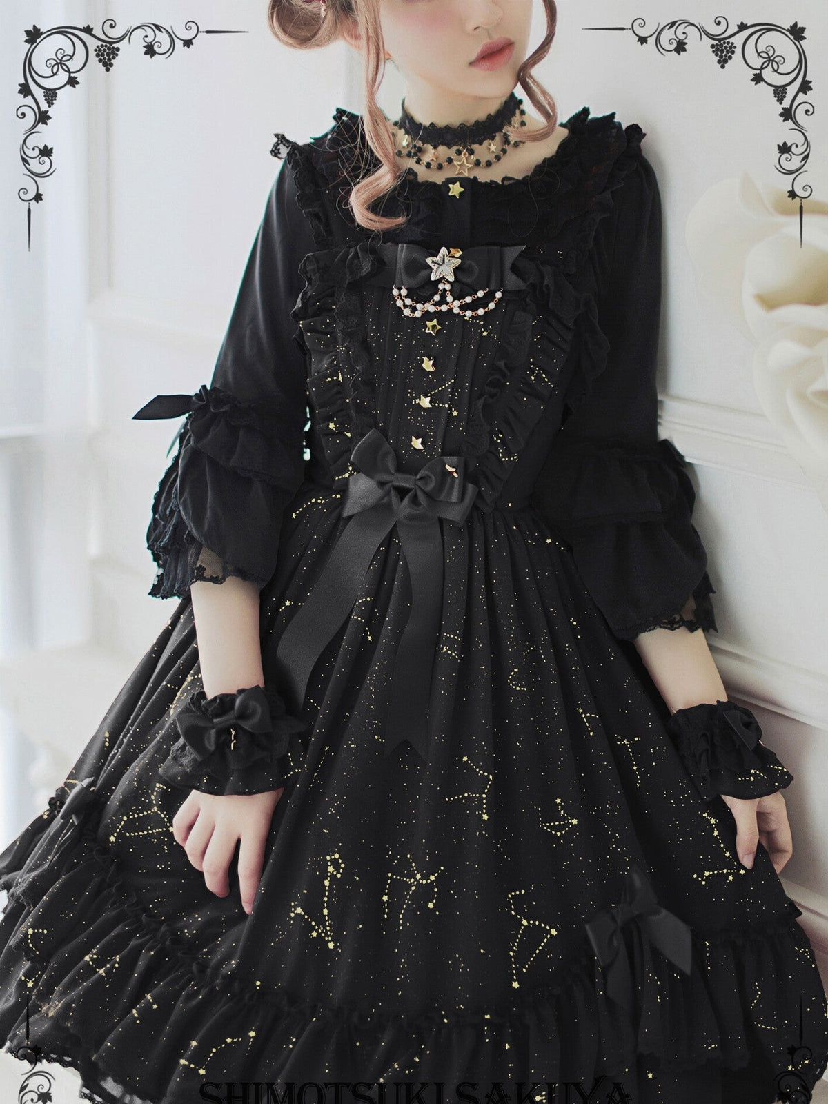 November Sakuya Gothic Constellation Lolita JSK Collection - image 3
