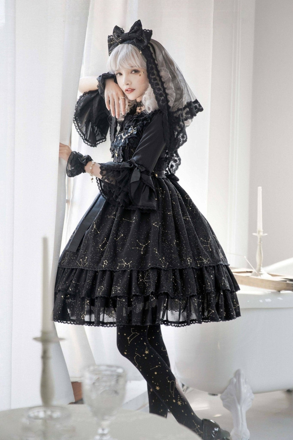 November Sakuya Gothic Constellation Lolita JSK Collection - image 7