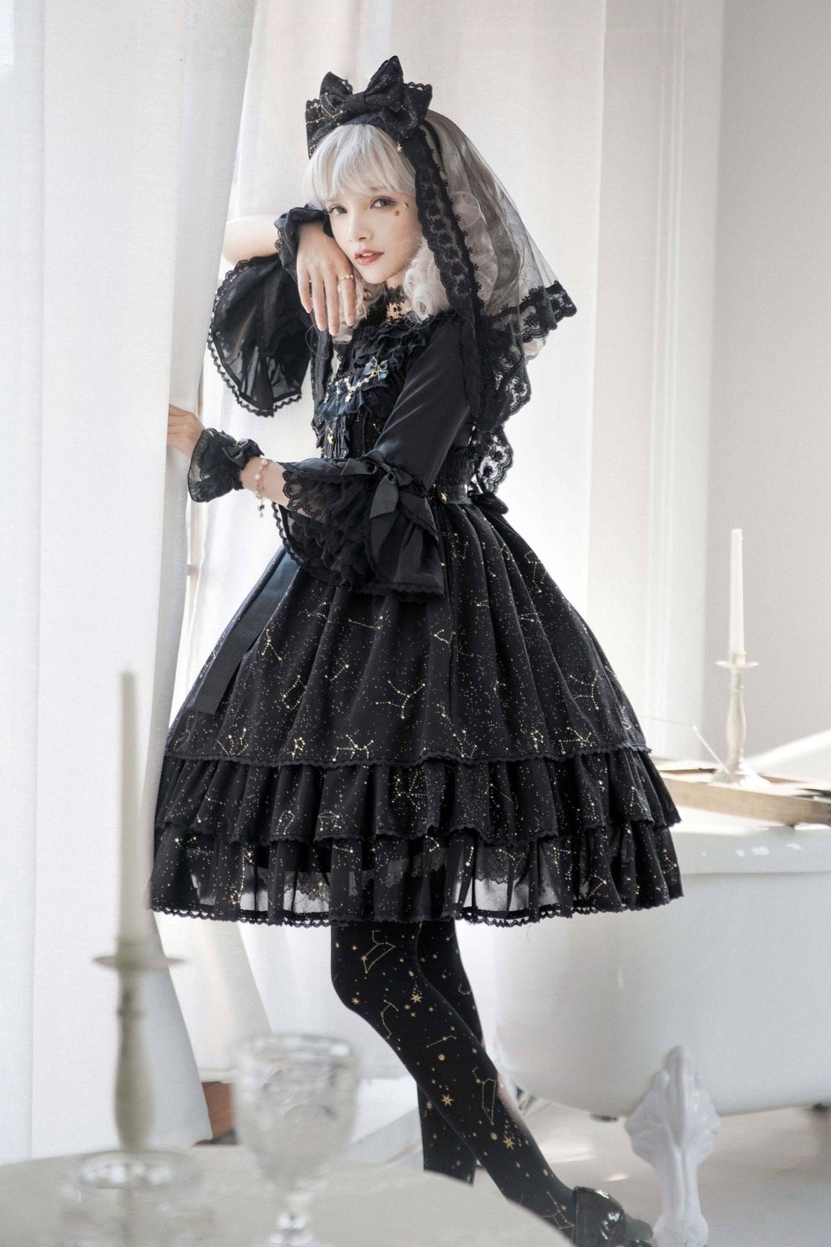 November Sakuya Gothic Constellation Lolita JSK Collection - image 7