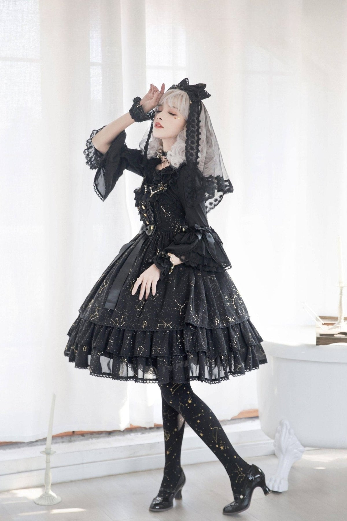 November Sakuya Gothic Constellation Lolita JSK Collection - image 5