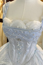 Ocean Series Sky Blue Fish Scale Classic Lolita JSK and Accessories - image 7