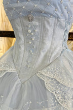 Ocean Series Sky Blue Fish Scale Classic Lolita JSK and Accessories - image 3