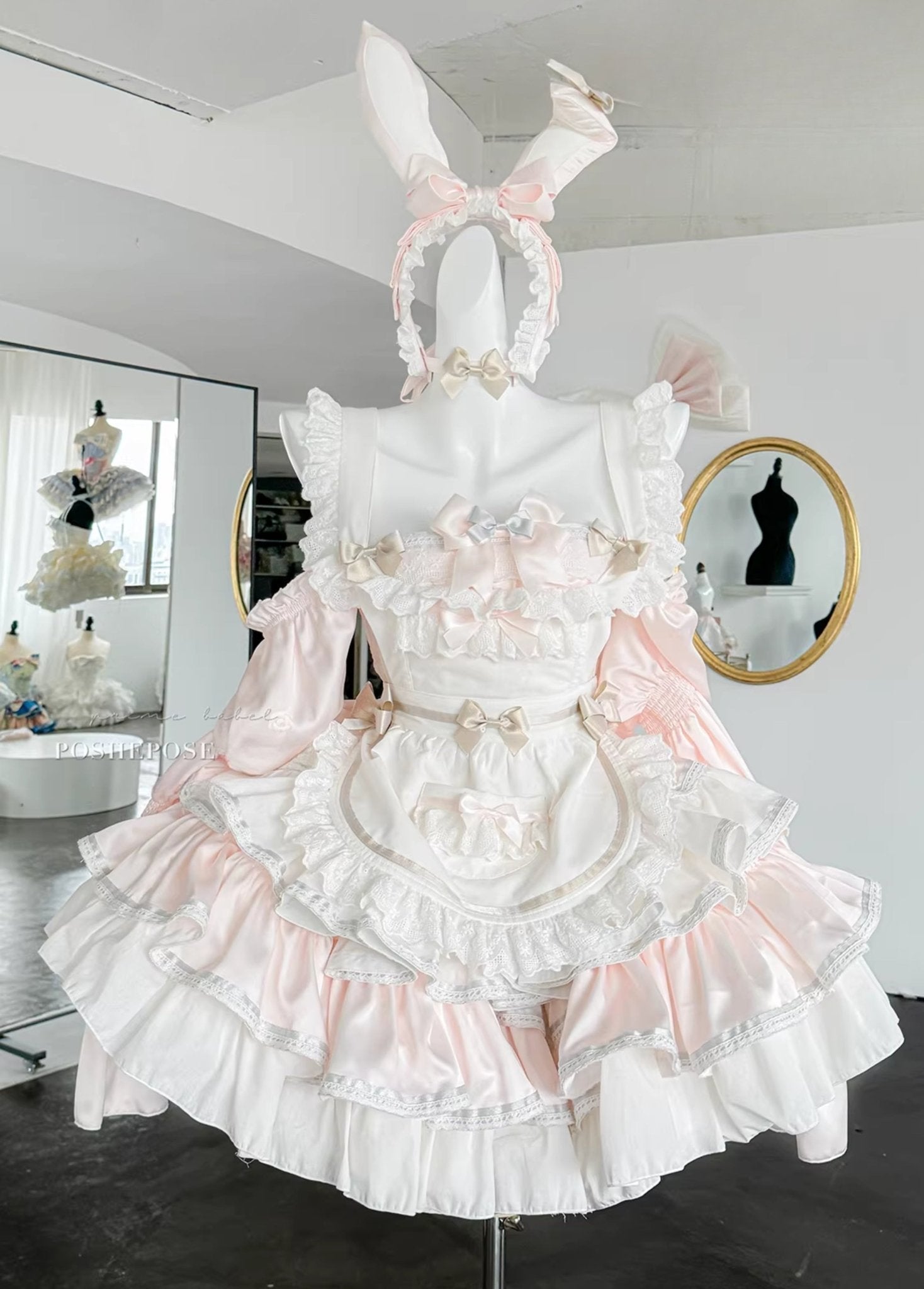 POSHEPOSE - Antique Maid Dress Set Bunny Collection - POSHEPOSE image 11