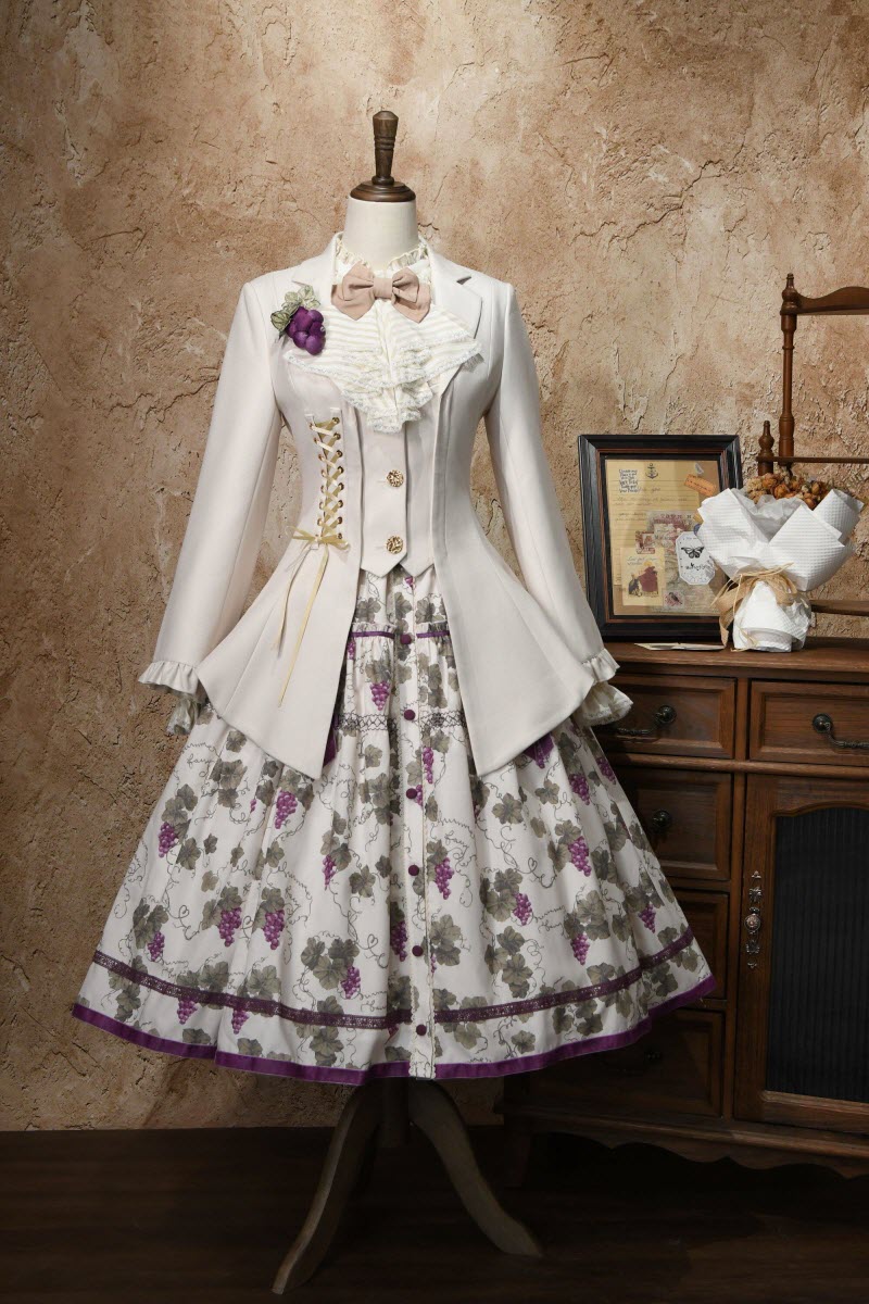 Classic Lolita Long-Sleeve Vest-Front Jacket - image 3