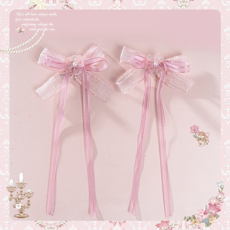 Pink Jacquard Print Sweet Classic Lolita JSK and Accessories - image 25