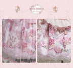 Pink Jacquard Print Sweet Classic Lolita JSK and Accessories - image 13