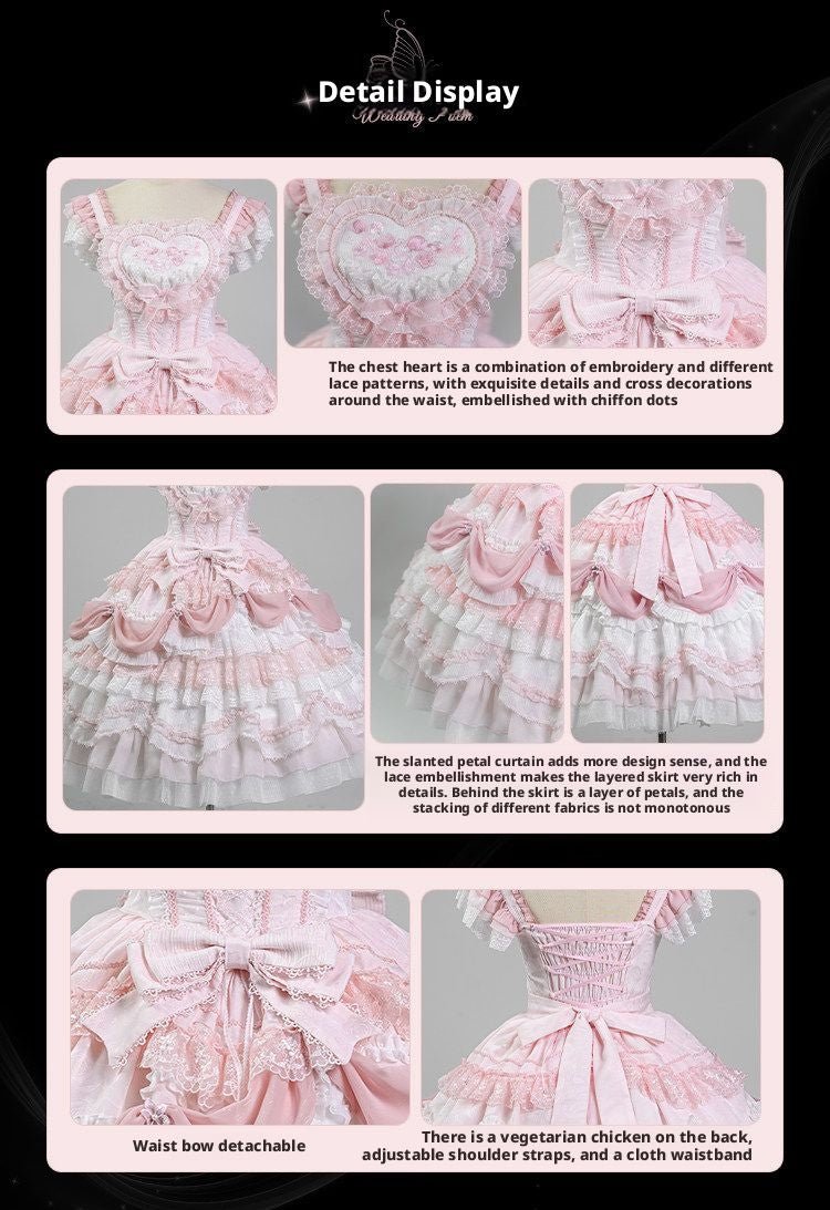 Wedding Poem Lolita JSK, Train and Bonnet Set - image 15