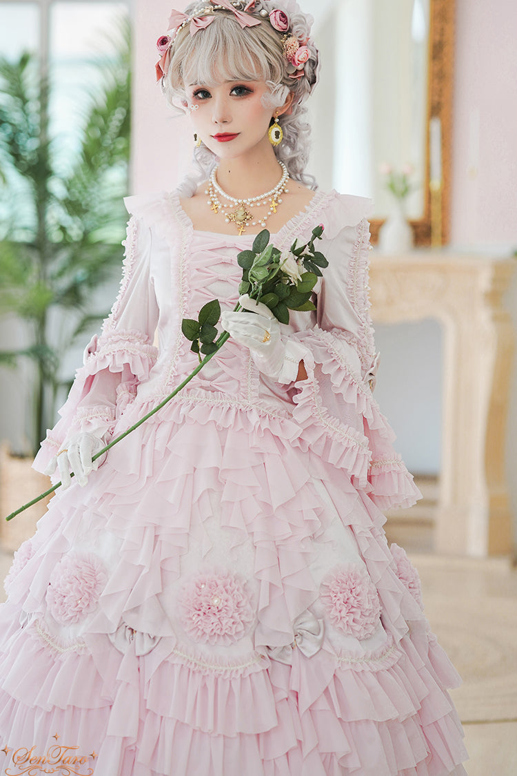 Snow Ear - Rococo Lolita OP Tea Party Dress - image 46