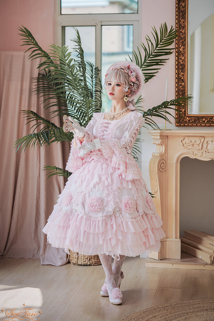 Snow Ear - Rococo Lolita OP Tea Party Dress - image 47
