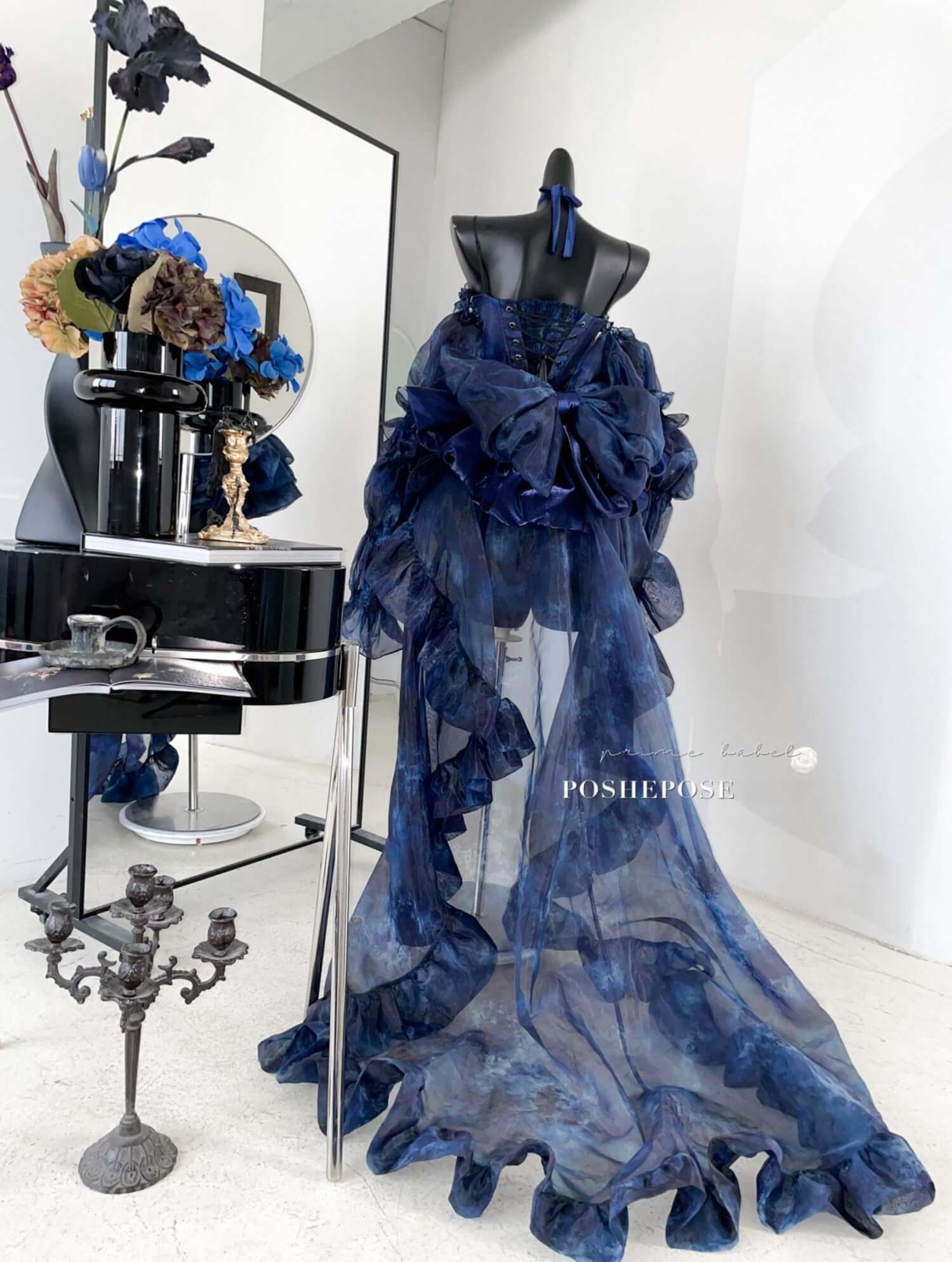 POSHEPOSE - Haute Couture Deep Sea Dress Limited Edition - POSHEPOSE image 2