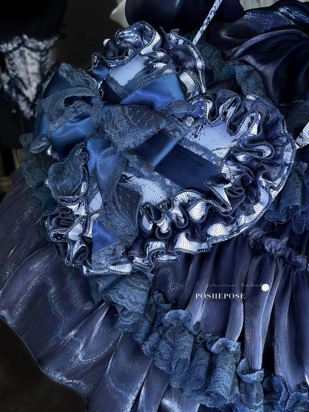 POSHEPOSE - Hidden Fox Dress Navy Edition Set - POSHEPOSE image 11