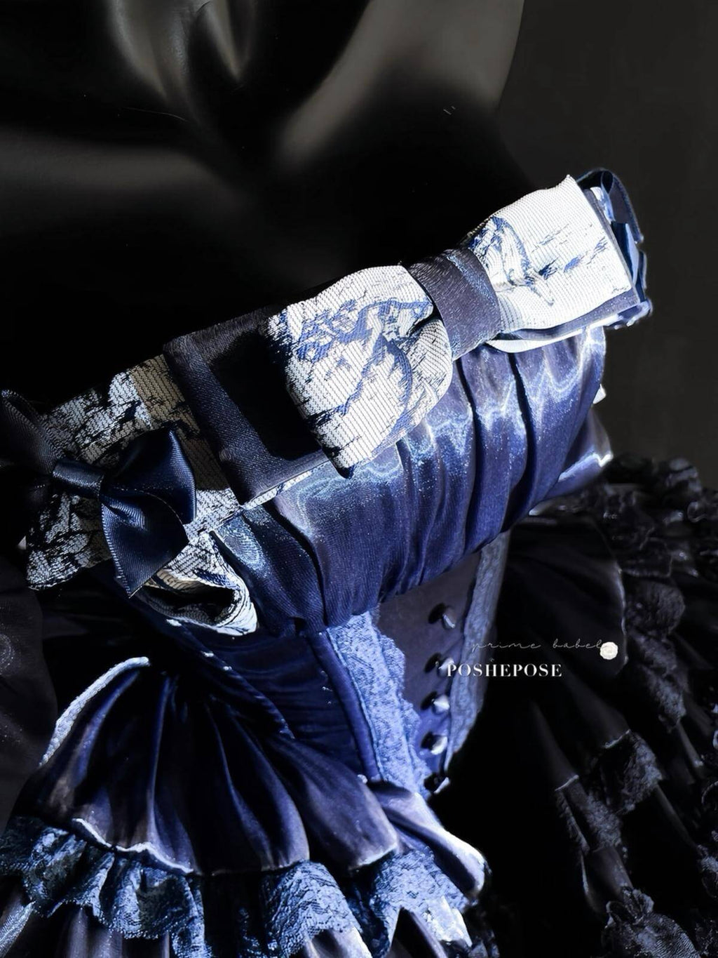 POSHEPOSE - Hidden Fox Dress Navy Edition Set - POSHEPOSE image 9