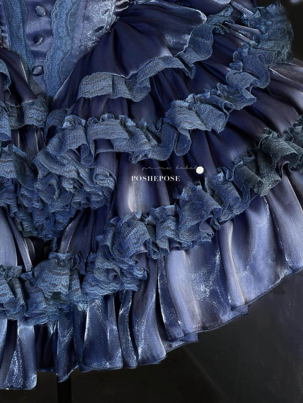 POSHEPOSE - Hidden Fox Dress Navy Edition Set - POSHEPOSE image 12