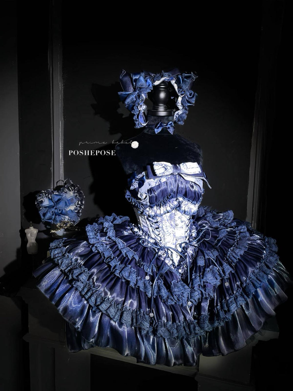 POSHEPOSE - Hidden Fox Dress Navy Edition Set - POSHEPOSE image 3