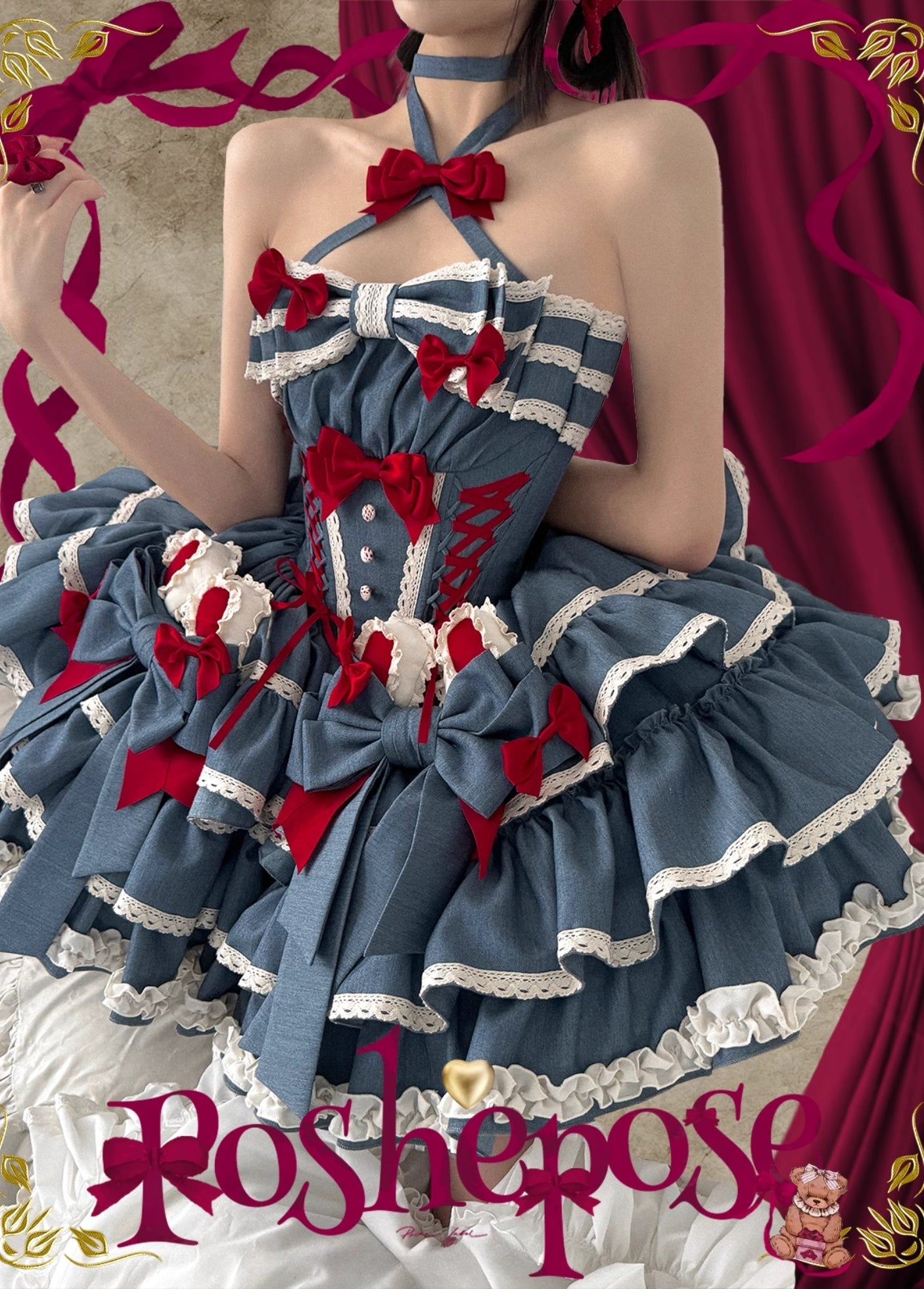 POSHEPOSE - Milk Bunny Theater Dress - POSHEPOSE image 5